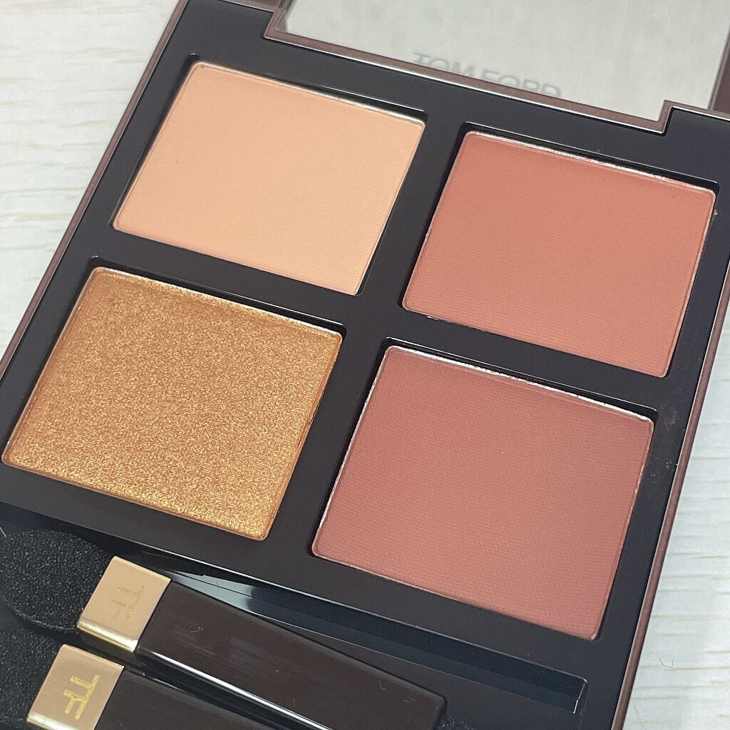 アイ カラー クォード 029 デザート フォックス/TOM FORD BEAUTY/アイシャドウパレットを使ったクチコミ（2枚目）