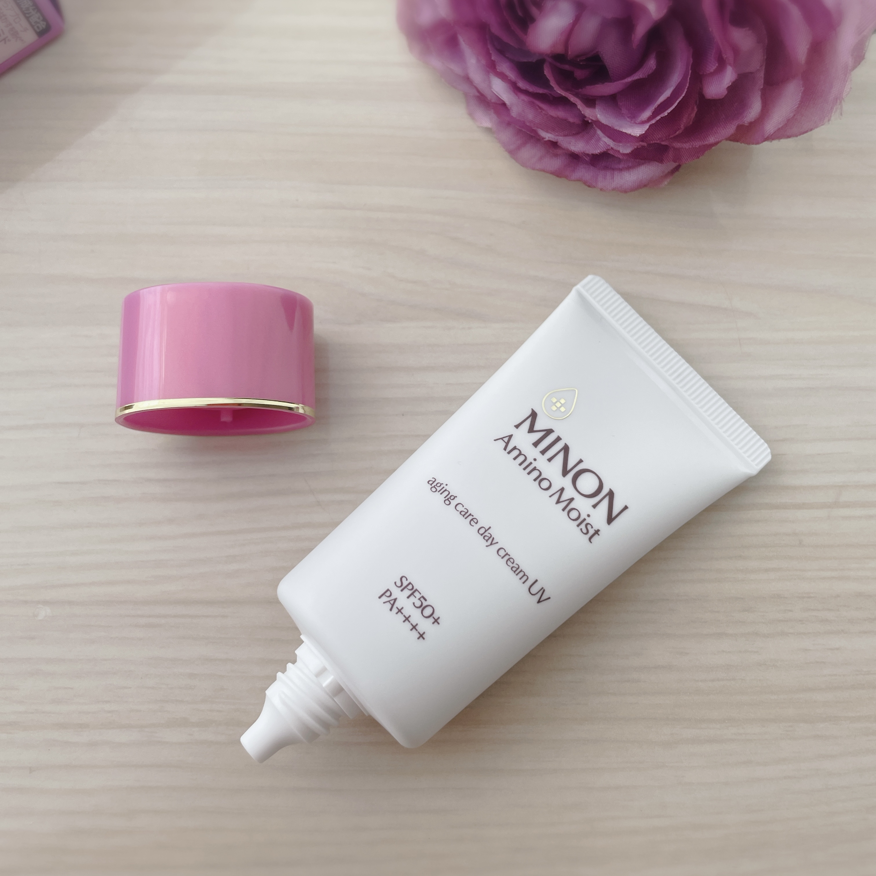 ミノン アミノモイスト エイジングケア デイクリームUV/ミノン/日焼け止めクリームを使ったクチコミ（2枚目）