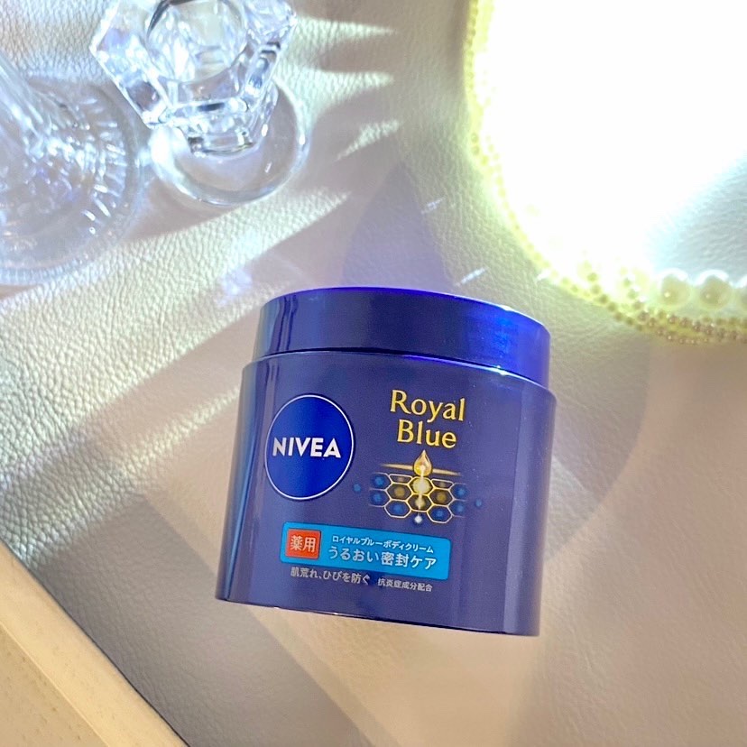 ニベア ロイヤルブルーボディクリーム うるおい密封ケア/ニベア/ボディクリームを使ったクチコミ（1枚目）