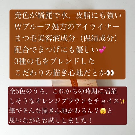 キングダム リキッドアイライナーR1 オレンジブラウン/キングダム/リキッドアイライナーを使ったクチコミ(2枚目)