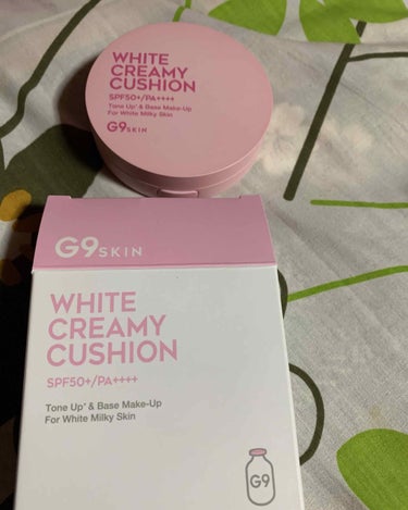 WHITE CREAMY CUSHION(ウユファンデ)/G9SKIN/化粧下地を使ったクチコミ（2枚目）