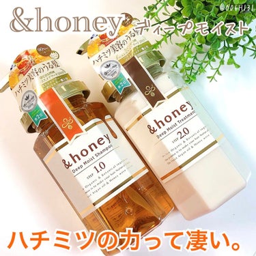 ディープモイスト シャンプー1.0／ヘアトリートメント2.0/&honey/シャンプー・コンディショナーを使ったクチコミ（1枚目）