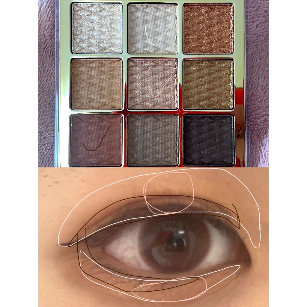 ソフトクレイビームアイシャドウパレット/AMIOK/ジェル・クリームアイシャドウを使ったクチコミ(3枚目)