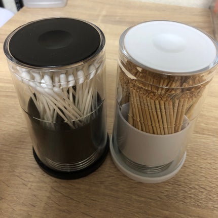 プッシュ式綿棒ケース/DAISO/その他を使ったクチコミ(1枚目)