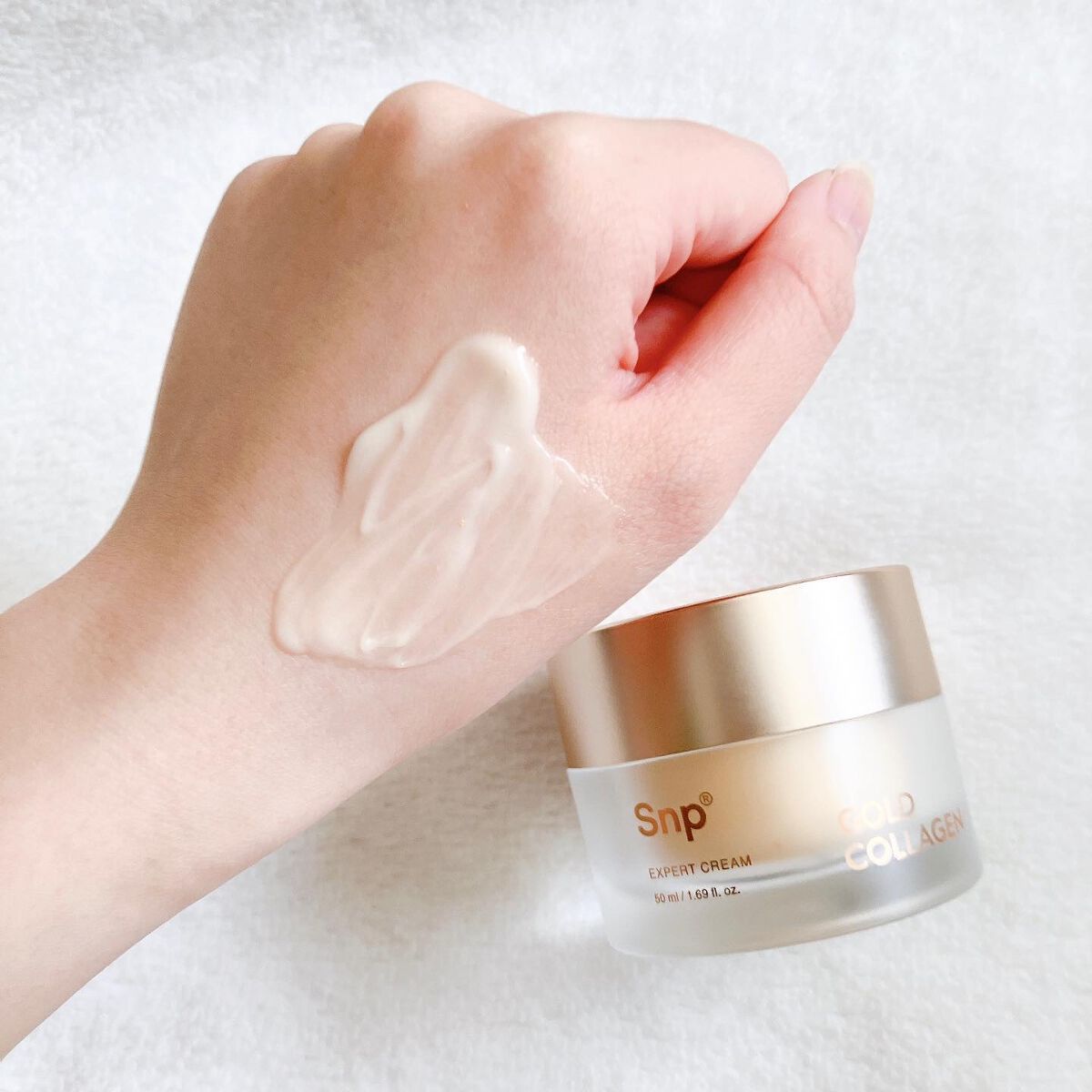 ゴールドコラーゲンエキスパートクリーム/SNP/フェイスクリームを使ったクチコミ(6枚目)