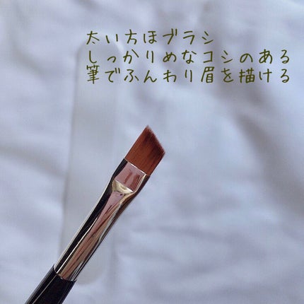 ダブルエンドアイブロウブラシ熊野筆/&be/メイクブラシを使ったクチコミ(2枚目)
