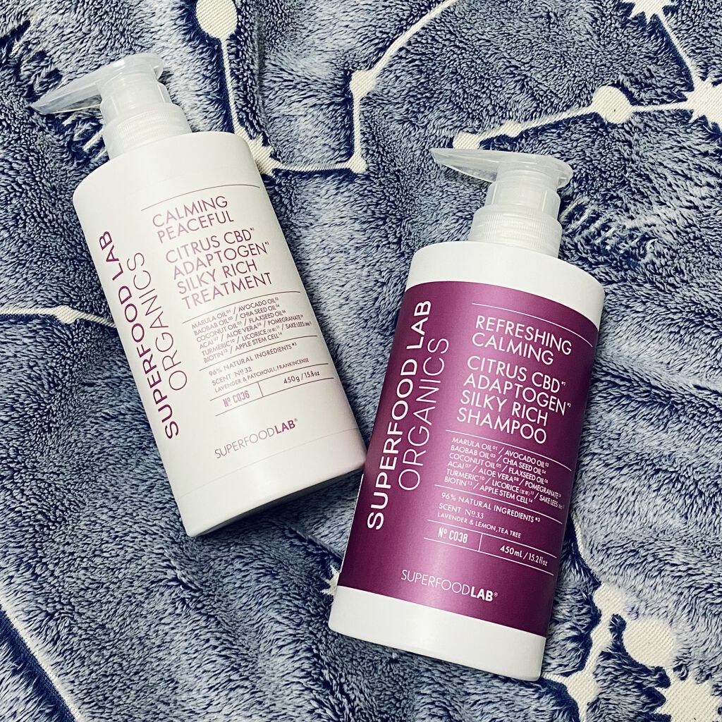スーパーフードラボ オーガニックス シルキーリッチ シャンプー＆トリートメント トリートメント 450g/SUPERFOOD LAB/市販シャンプーを使ったクチコミ（2枚目）