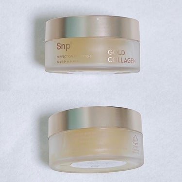 SNP GOLD COLLAGEN DUAL EYE PATCHのクチコミ「Snp ゴールドコラーゲンパーフェクションアイパッチ

Point.1　高い吸収力の超低分子コ.....」（2枚目）