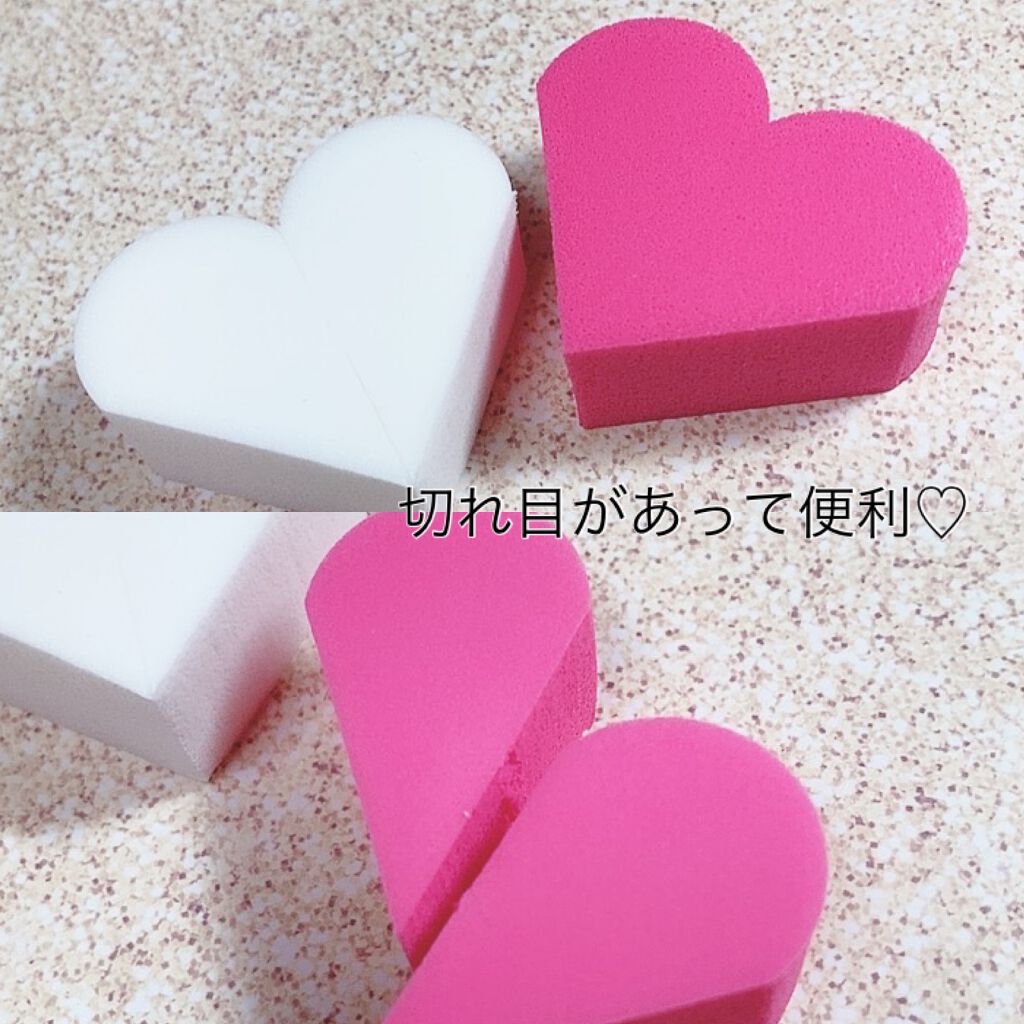 マイビューティーツール ハート型パフ/ETUDE/パフ・スポンジを使ったクチコミ(2枚目)