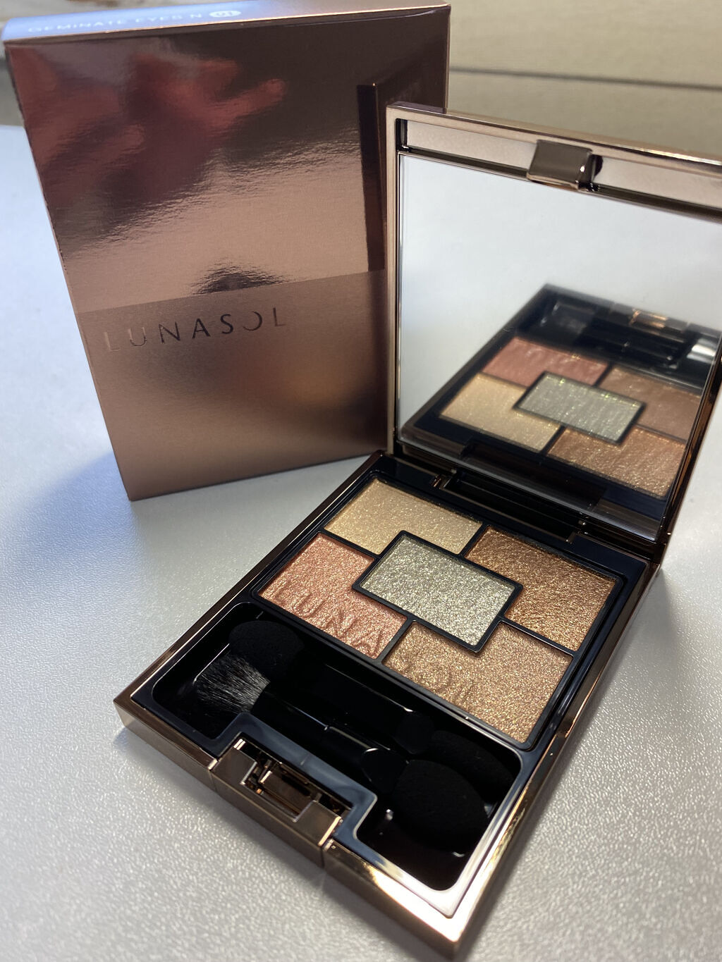 ジェミネイトアイズ N/LUNASOL/アイシャドウパレットを使ったクチコミ（2枚目）