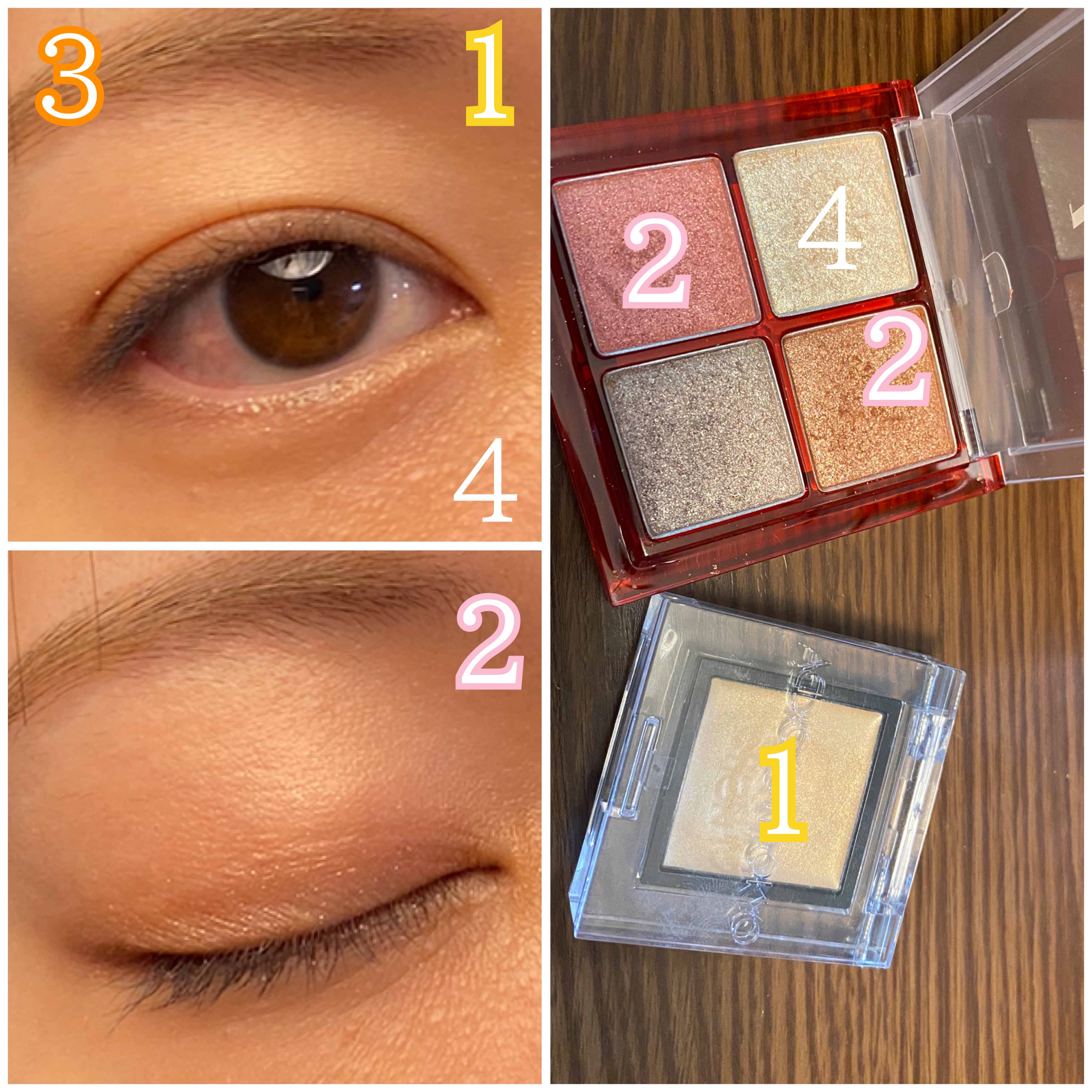 THE アイパレR/b idol/アイシャドウパレットを使ったクチコミ（2枚目）