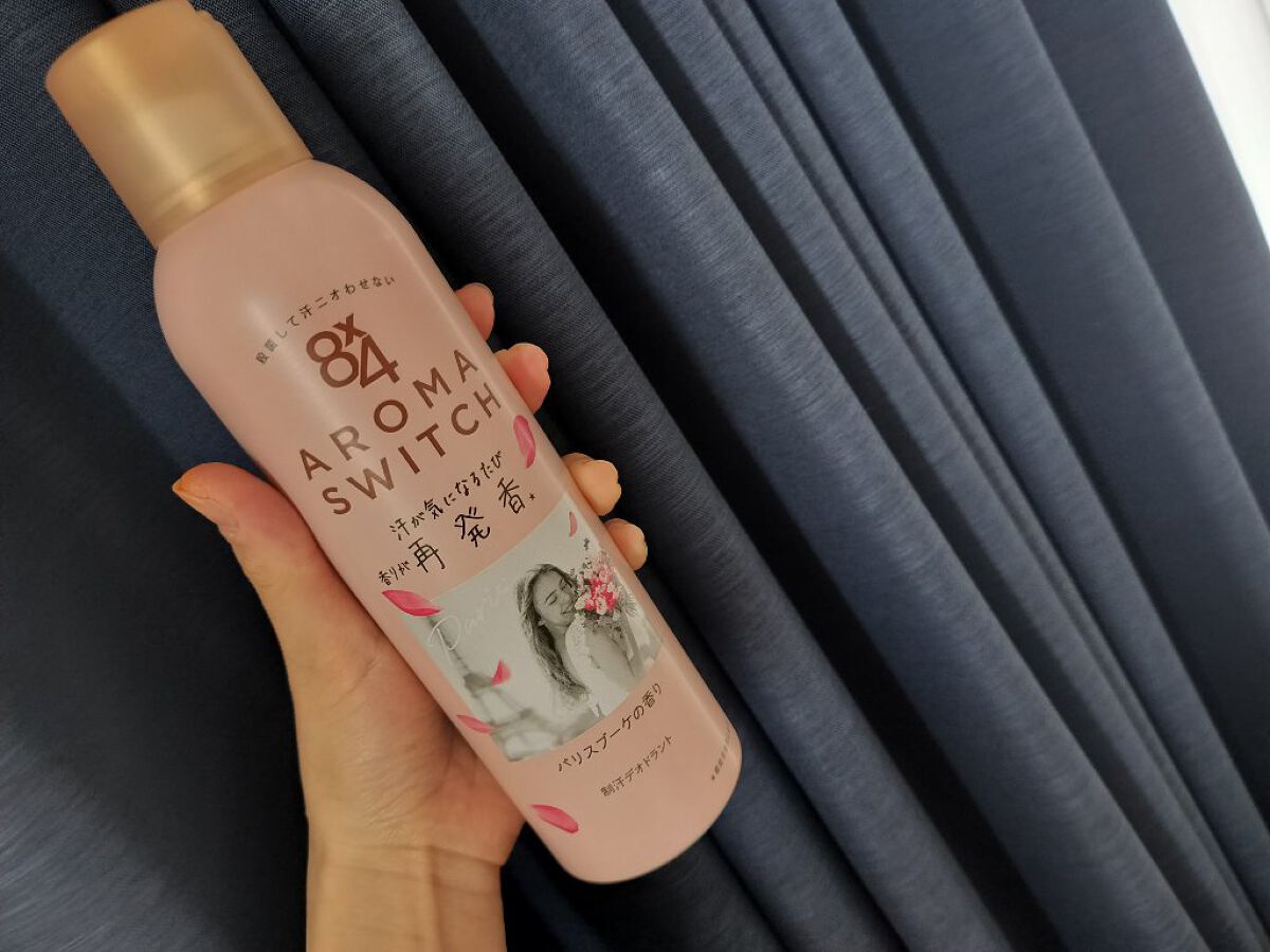 8x4 アロマスイッチ スプレー パリスブーケの香り/８ｘ４/デオドラント・制汗剤を使ったクチコミ（1枚目）