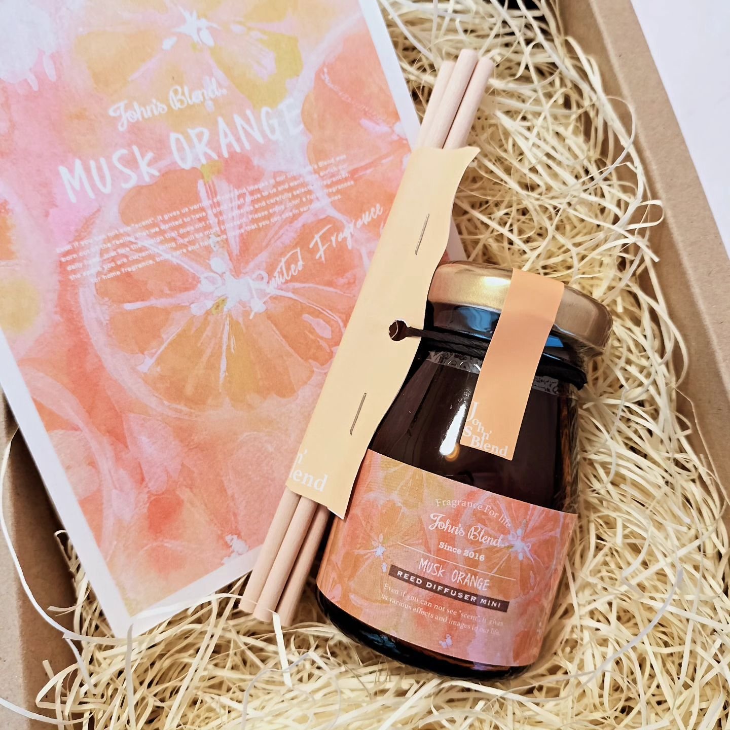 リードディフューザーミニ　ムスクオレンジ/John's Blend/ルームフレグランスを使ったクチコミ（1枚目）