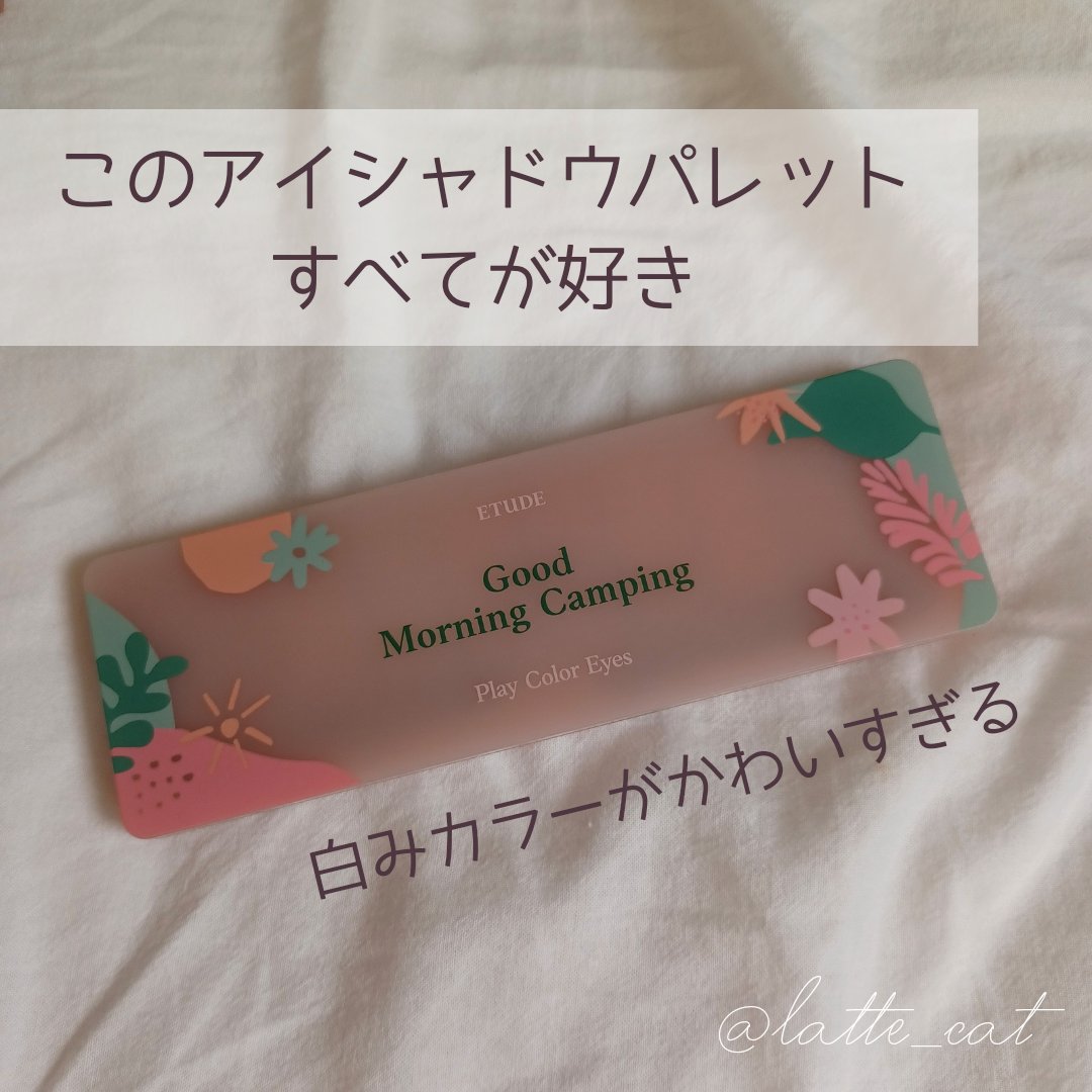 プレイカラー アイシャドウ グッドモーニングキャンプ/ETUDE/アイシャドウパレットを使ったクチコミ（3枚目）