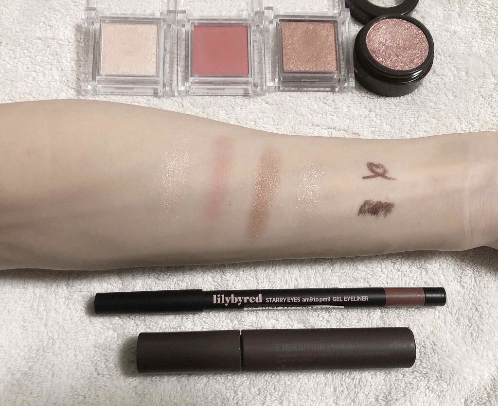 Starry Eyes Am9 to Pm9 Gel Eyeliner 09 #Rose Velvet/lilybyred/ジェルアイライナーを使ったクチコミ（2枚目）