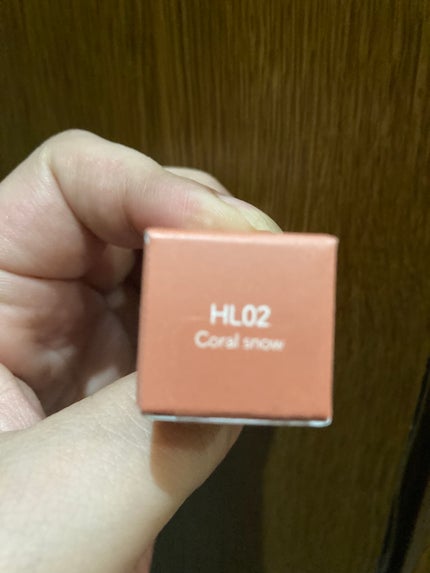 アンドバイロムアンド グラッシーボムティント HL02 CORAL SNOW/&nd by rom&nd/リップティントを使ったクチコミ(2枚目)