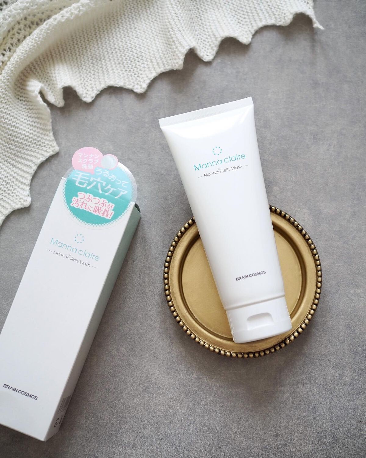 Manna claire -Mannan Jelly Wash-/ブレーンコスモス/スクラブ・ゴマージュを使ったクチコミ(4枚目)