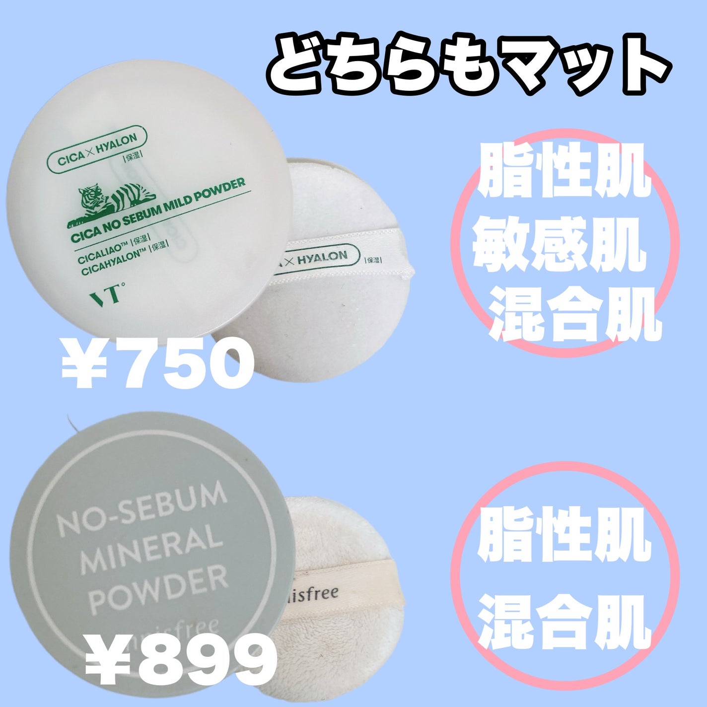 ノーセバム ミネラルパウダー N/innisfree/ルースパウダーを使ったクチコミ(2枚目)