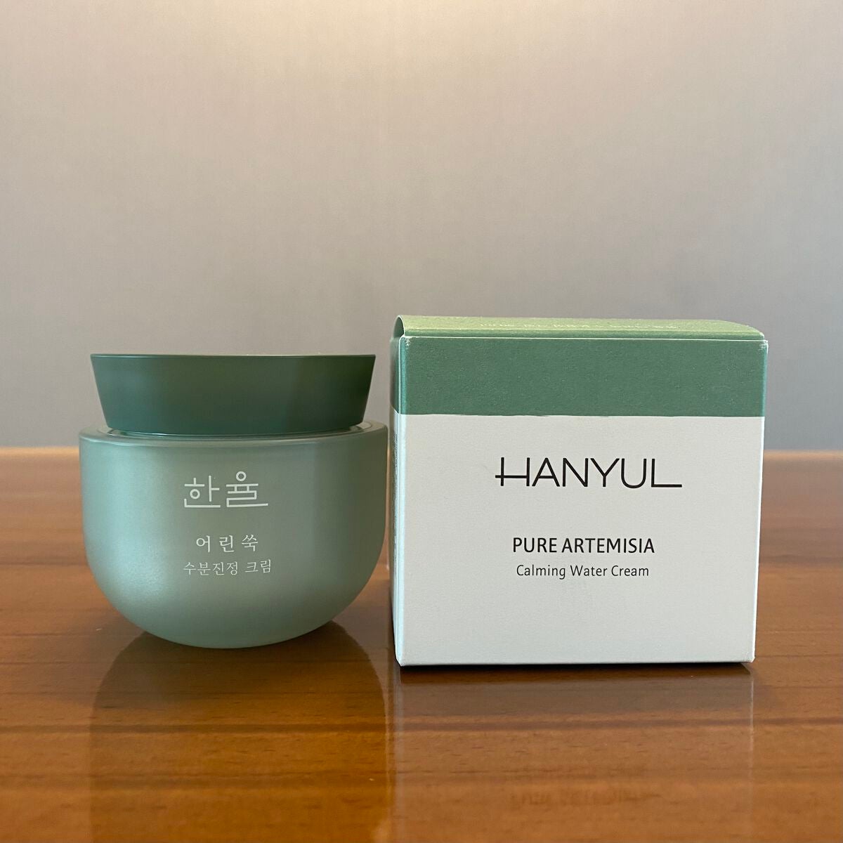 ピュアアルテミシア カーミングウォータークリーム/HANYUL(ハンユル)/フェイスクリームを使ったクチコミ(2枚目)