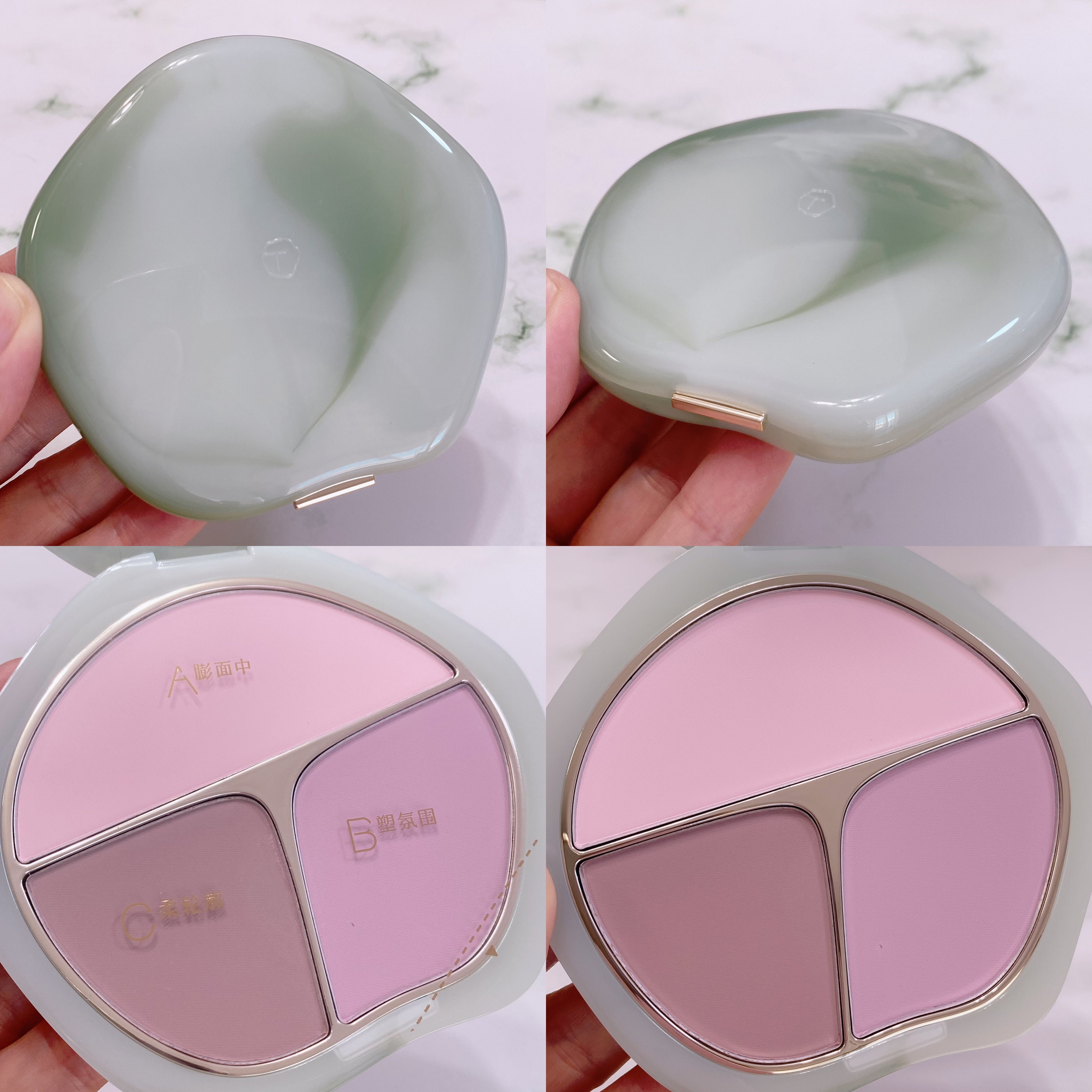 TIMAGE  3色チークパレット/TIMAGE/パウダーチークを使ったクチコミ（2枚目）