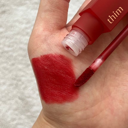 シアーマットリキッドリップ/thim/口紅を使ったクチコミ(2枚目)