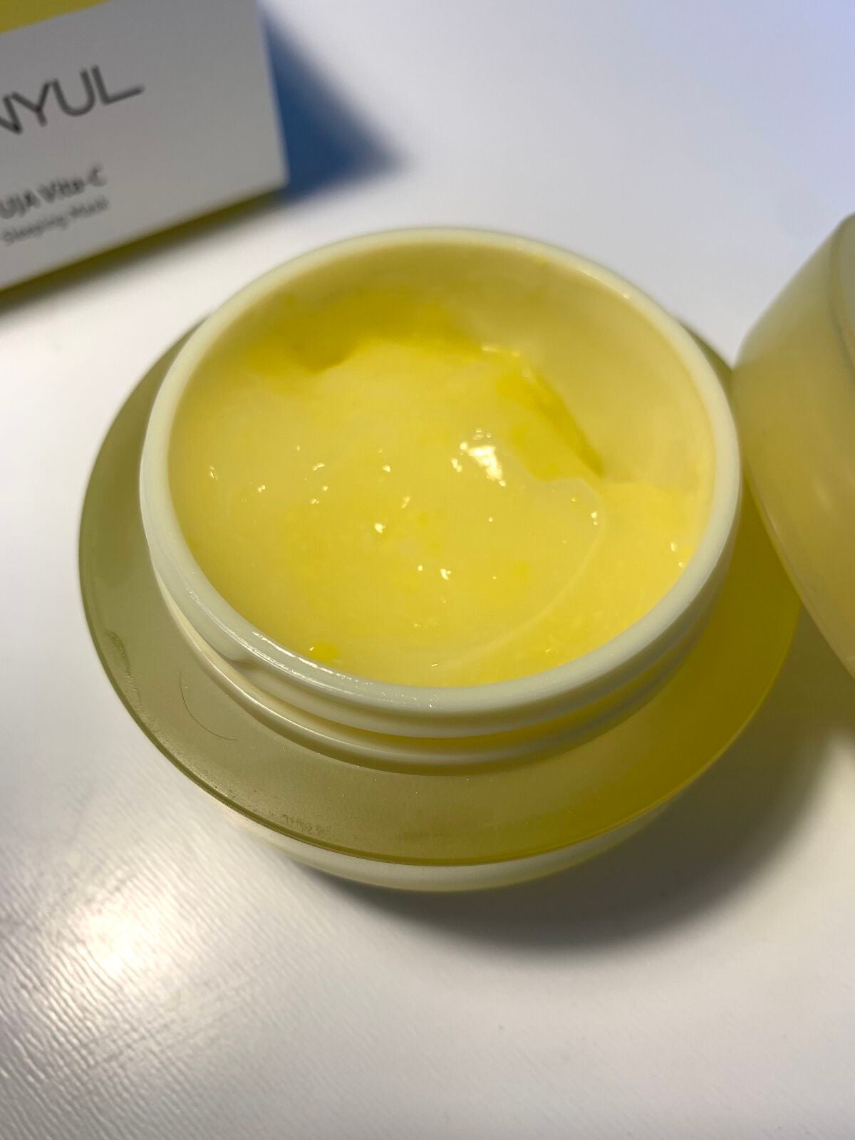 月光ゆず睡眠パック(旧バージョン)/HANYUL(ハンユル)/フェイスクリームを使ったクチコミ(4枚目)