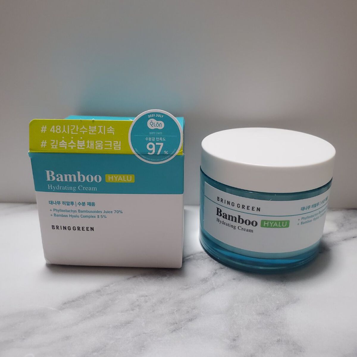 バンブーヒアル モイスチャークリーム/BRING GREEN/フェイスクリームを使ったクチコミ（1枚目）