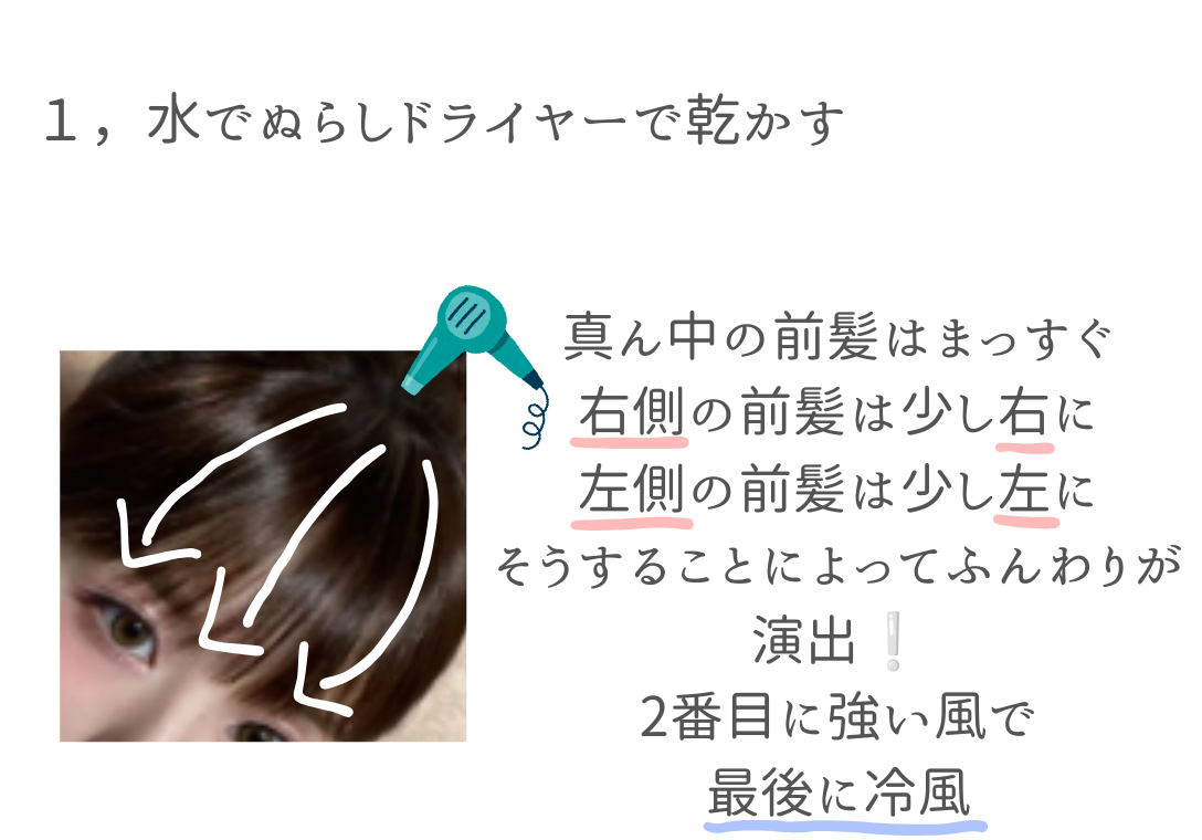 恋 奈( 活 動 休 止 ) on LIPS 「 \ふわふわ前髪の作り方/あんにょーん..」(3枚目)