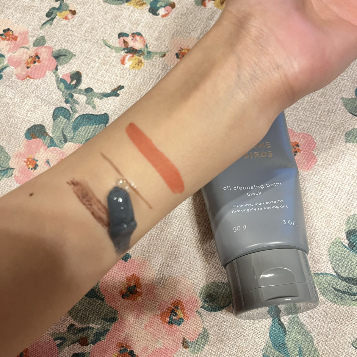 オイルクレンジングバーム ブラック/ONE STONE TWO BIRDS/クレンジングバームを使ったクチコミ（2枚目）