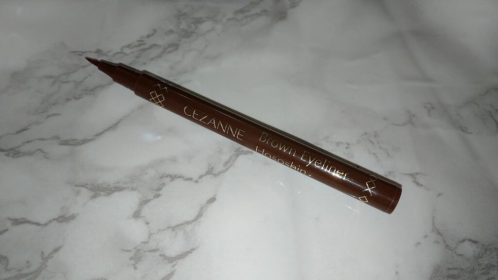 ブラウンアイライナー細芯/CEZANNE/リキッドアイライナーを使ったクチコミ(2枚目)