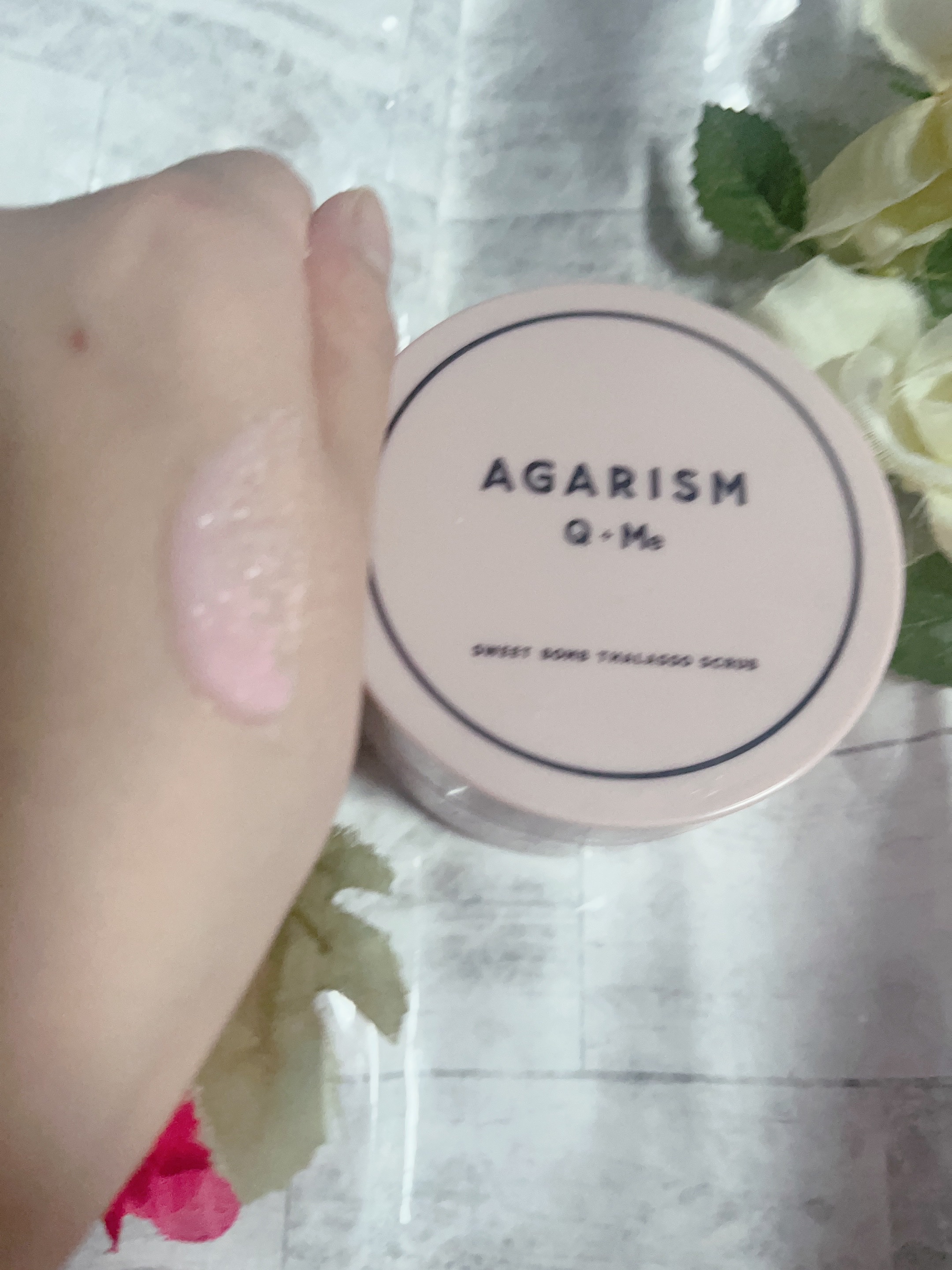 Q+Me スウィート ボム タラソ スクラブ/AGARISM/バストケア・ヒップケアを使ったクチコミ（2枚目）