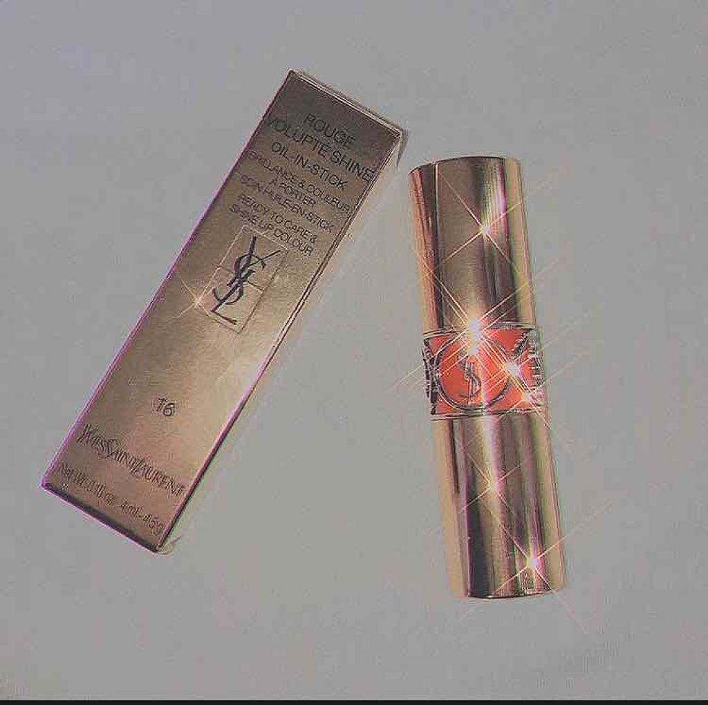 ルージュ ヴォリュプテ シャイン/YVES SAINT LAURENT BEAUTE/口紅を使ったクチコミ(1枚目)