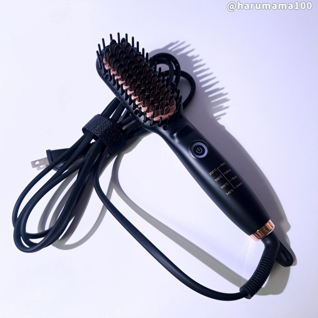 「ルピリーナ」ミニストレートヘアブラシ ブラシ型ヘアアイロン｜ルピリーナの口コミ - ズボラな私が褒め
