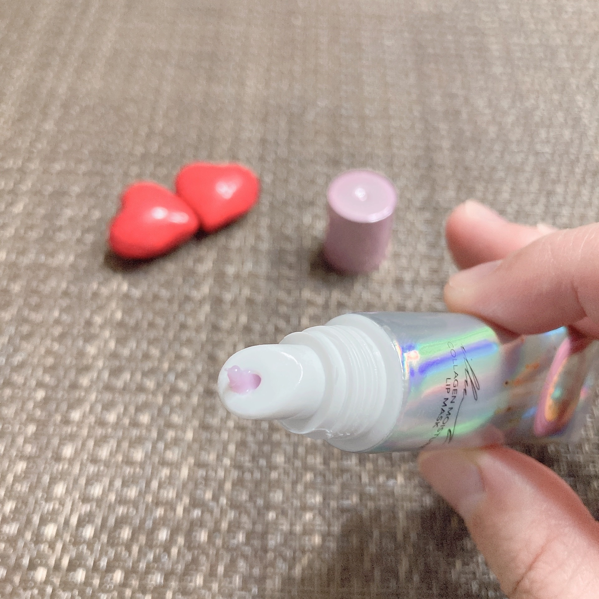 イリュン コラーゲンモイスチャーリップマスク/illuN/リップマスクを使ったクチコミ（2枚目）