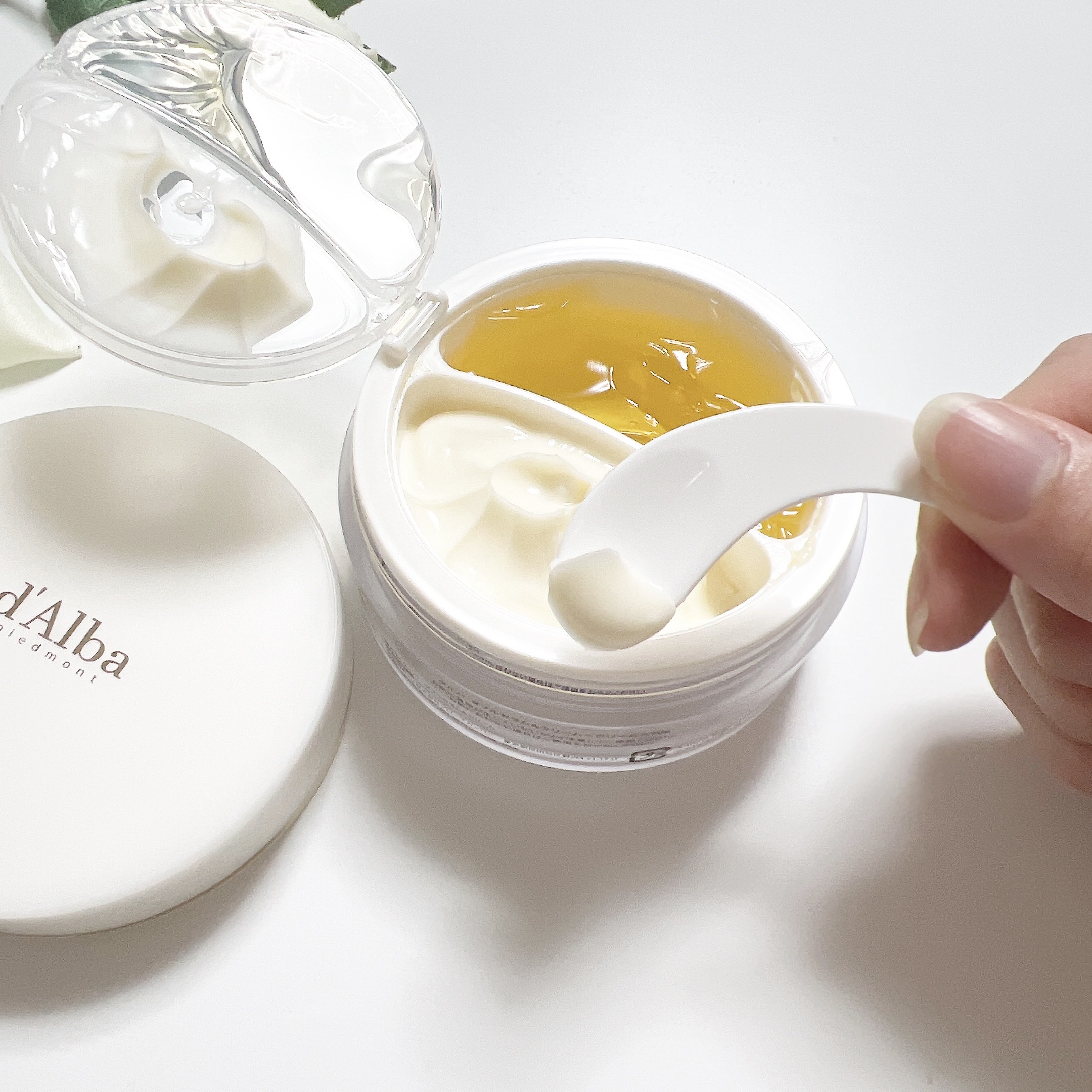 ホワイトトリュフダブルセラムアンドクリーム/ダルバ/フェイスクリームを使ったクチコミ（3枚目）