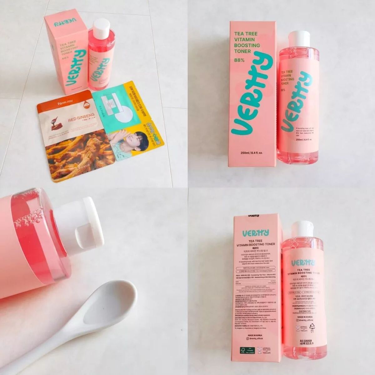 ティーツリー88%ビタミンブースティングトナー/Vertty/化粧水を使ったクチコミ（2枚目）