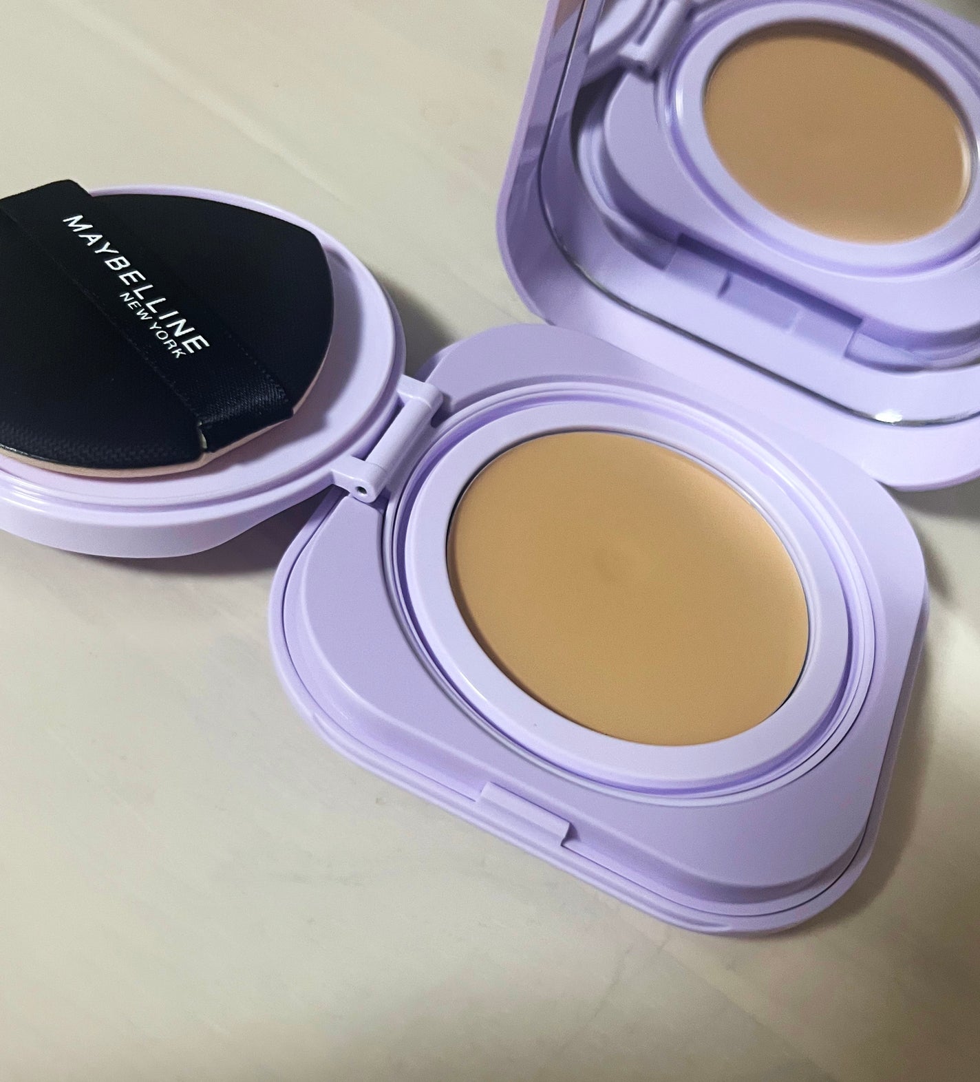 SPステイ クリームパクト ファンデーション/MAYBELLINE NEW YORK/クリーム・エマルジョンファンデーションを使ったクチコミ(4枚目)