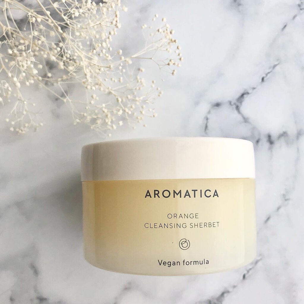 オレンジクレンジングシャーベット/AROMATICA/クレンジングバームを使ったクチコミ(7枚目)