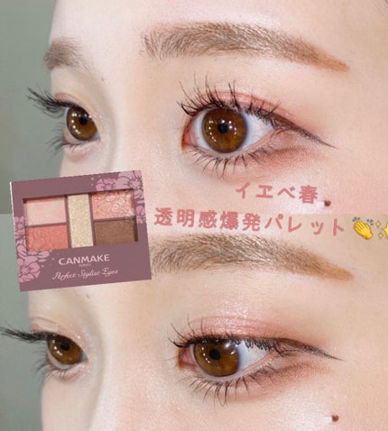パーフェクトスタイリストアイズ/キャンメイク/アイシャドウパレットを使ったクチコミ(1枚目)