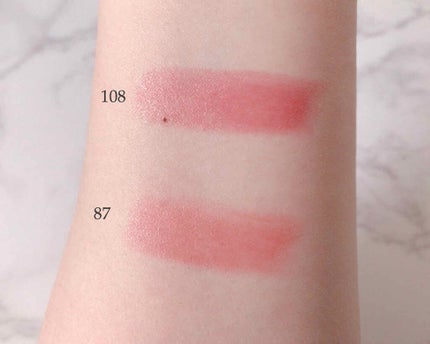 ルージュ ヴォリュプテ シャイン/YVES SAINT LAURENT BEAUTE/口紅を使ったクチコミ(2枚目)