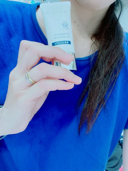 アンプルール WプロテクトUV ブライト+/アンプルール/日焼け止めミルクを使ったクチコミ(4枚目)