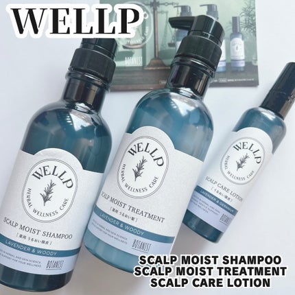 薬用スカルプケアシャンプー/トリートメント モイスト/WELLP/市販シャンプーを使ったクチコミ(1枚目)