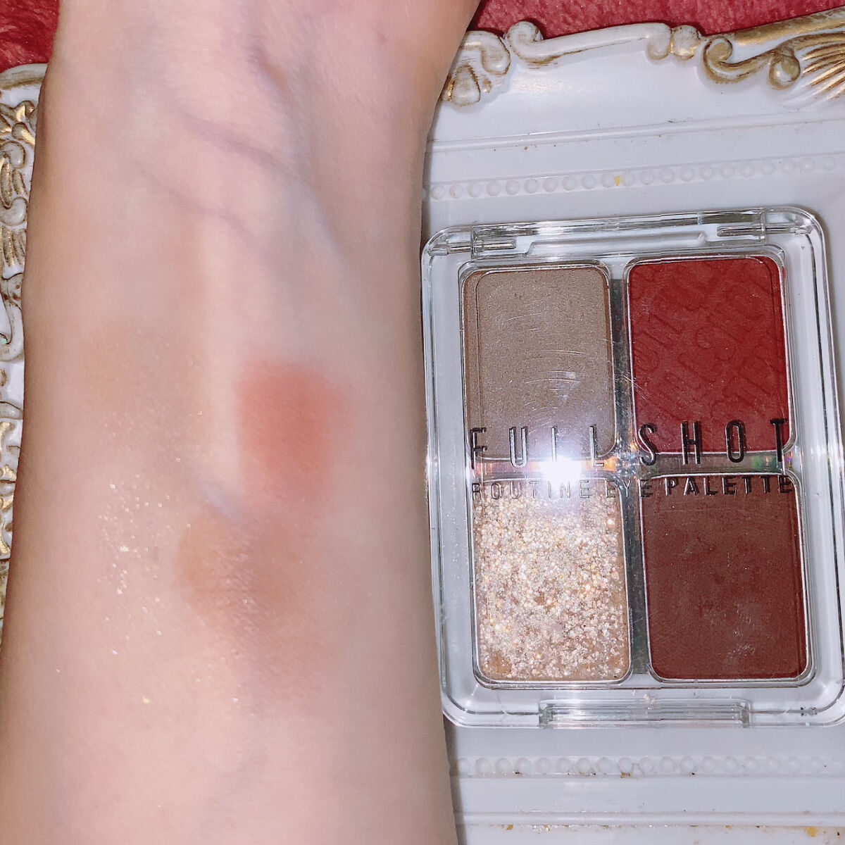 フルショット ルーティーン アイパレット RD01 Sweet Poodle/A’pieu/アイシャドウパレットを使ったクチコミ（3枚目）