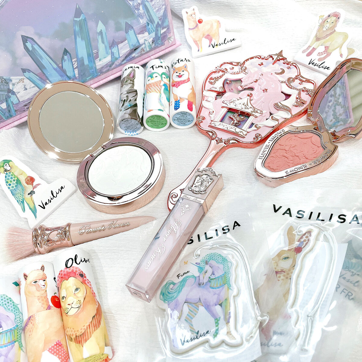 クリスタルユニコーンシリーズリップグロス J02 Creamy Shell/FlowerKnows/リップグロスを使ったクチコミ（1枚目）