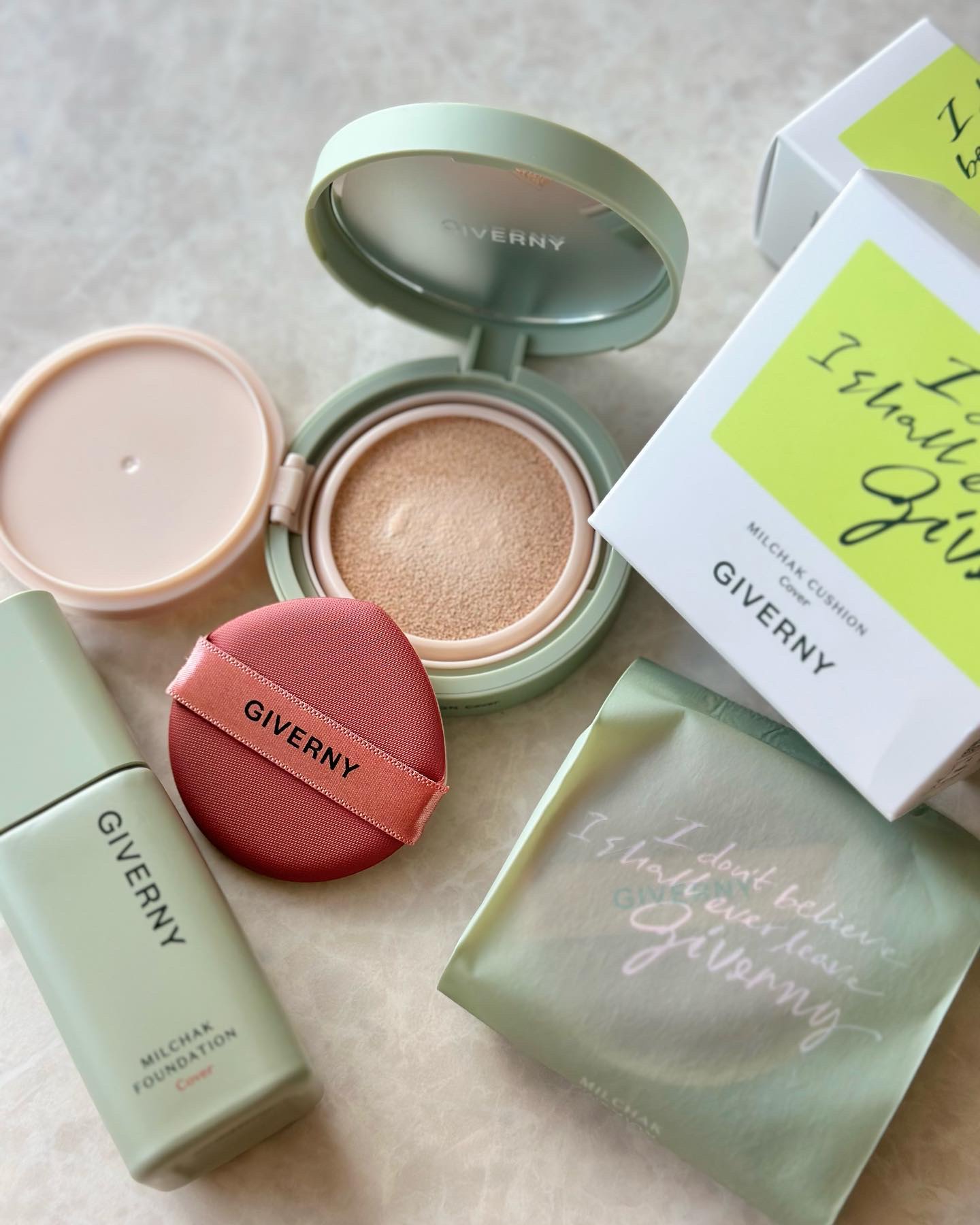 密着カバークッション/GIVERNY/クッションファンデーションを使ったクチコミ（1枚目）