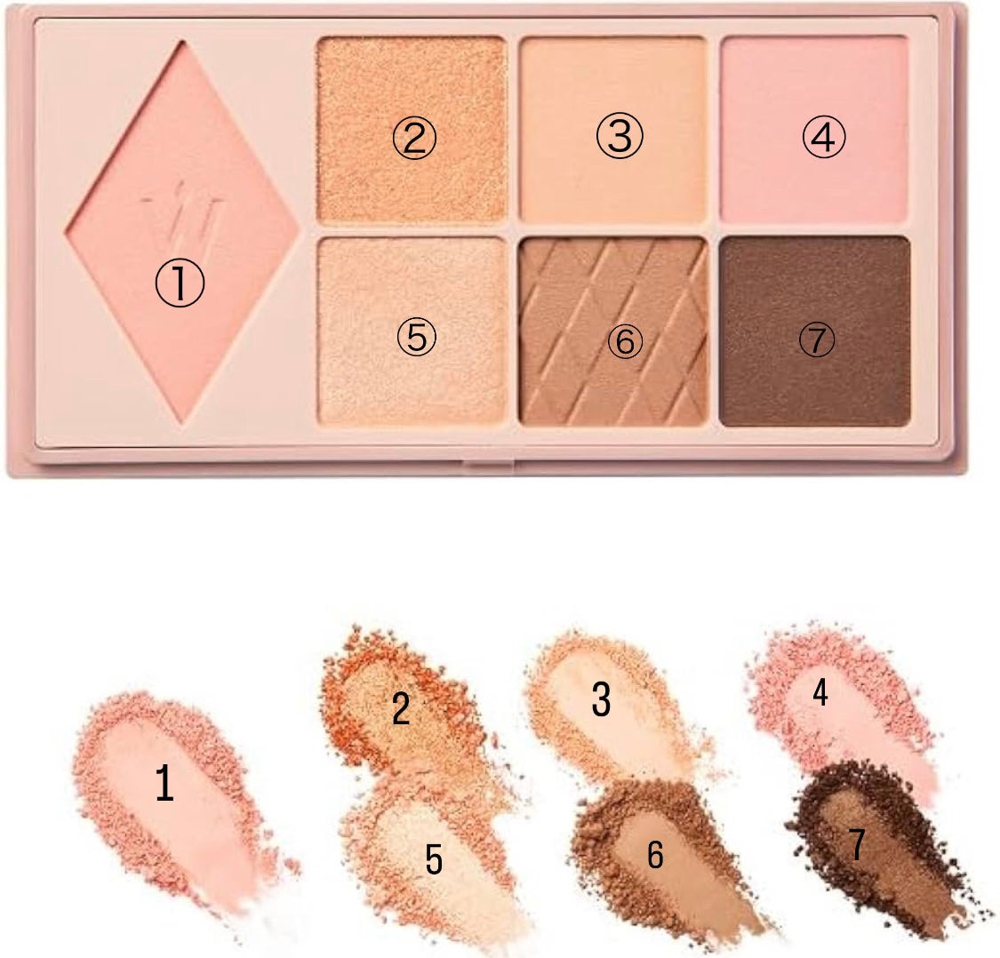 ウォンジョンヨ W デイリームードアップパレット /Wonjungyo/アイシャドウパレットを使ったクチコミ(2枚目)