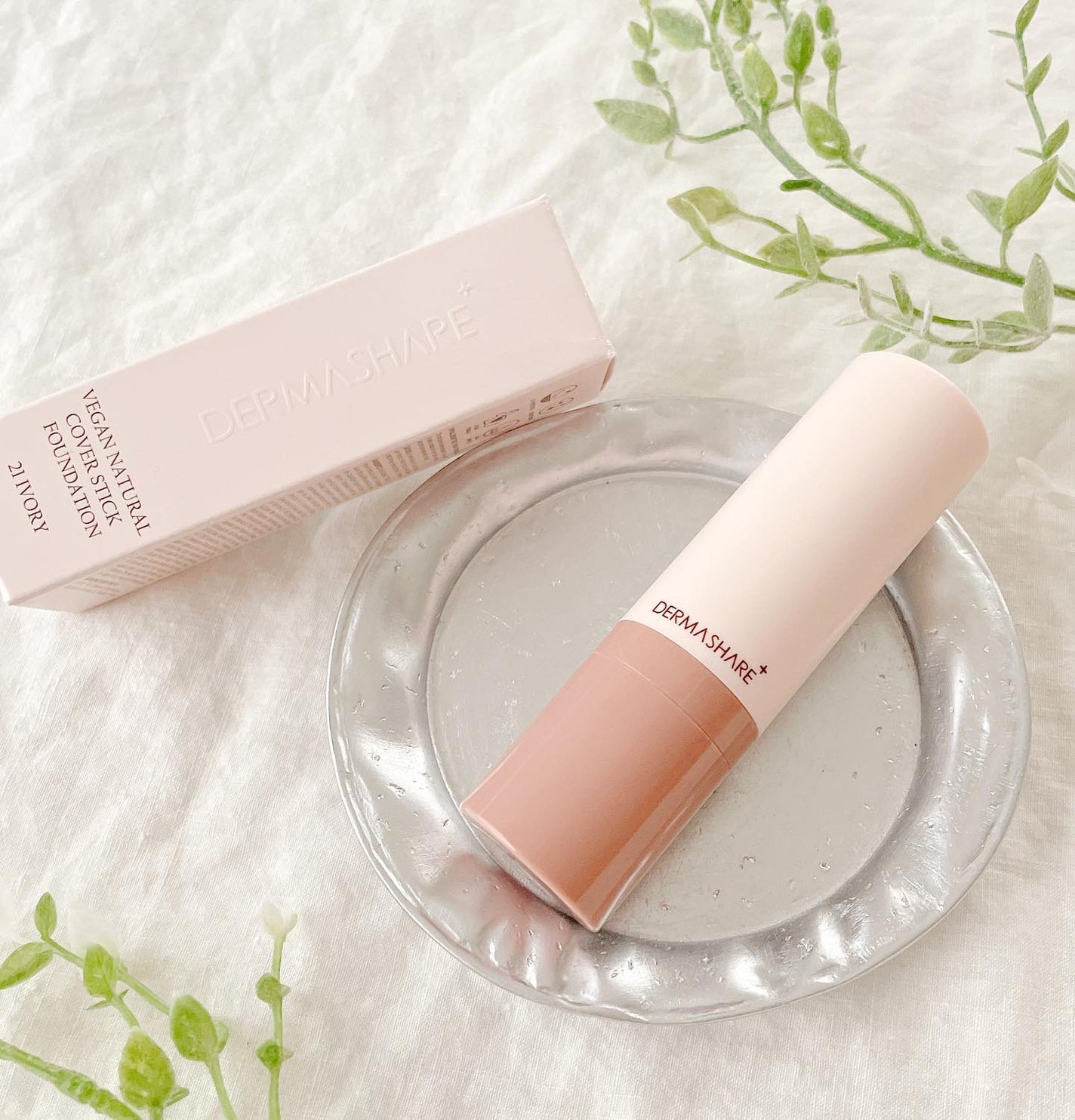 ヴィーガンナチュラルカバースティックファンデーション/DERMASHARE/その他ファンデーションを使ったクチコミ(1枚目)