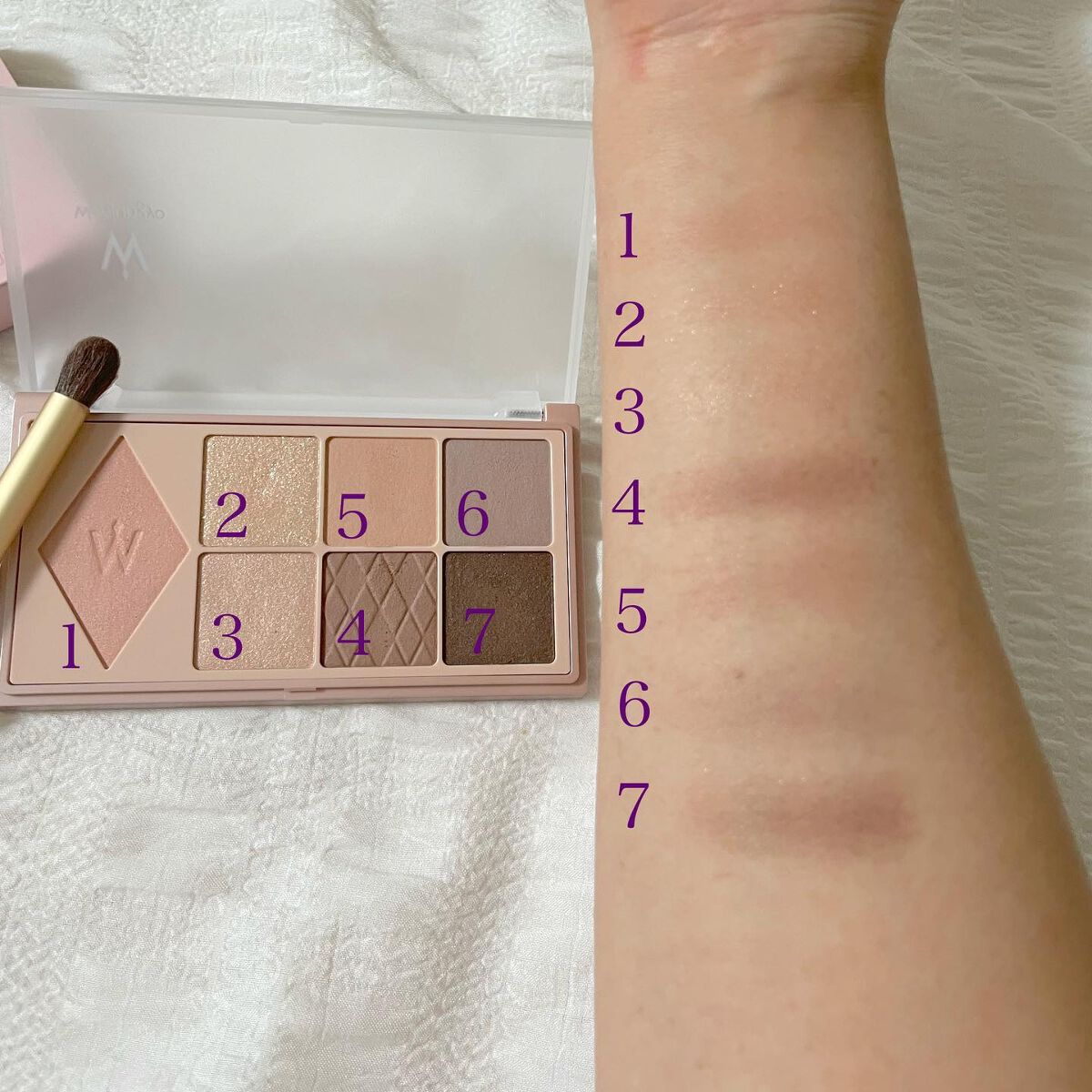 ウォンジョンヨ W デイリームードアップパレット /Wonjungyo/アイシャドウパレットを使ったクチコミ(2枚目)