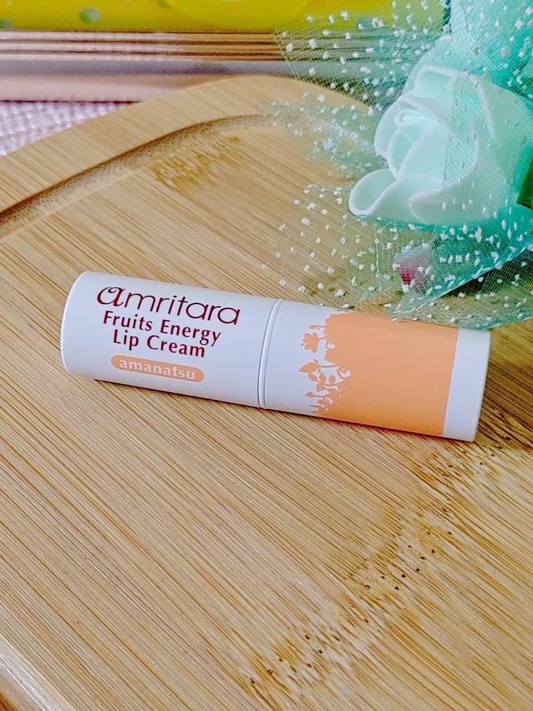 フルーツエナジーリップクリーム/AMRITARA/リップグロスを使ったクチコミ（2枚目）