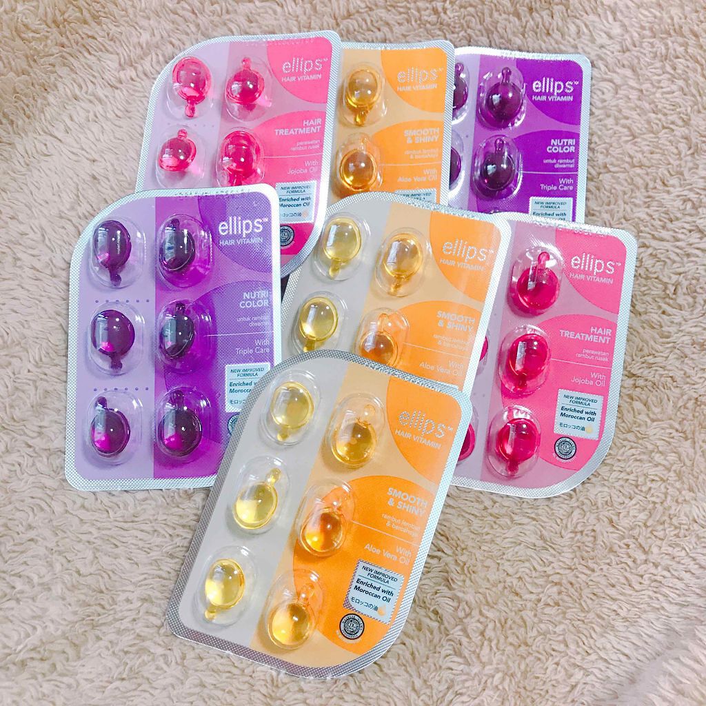 ヘアーオイル【トリートメント】/ellips/ヘアオイルを使ったクチコミ（2枚目）